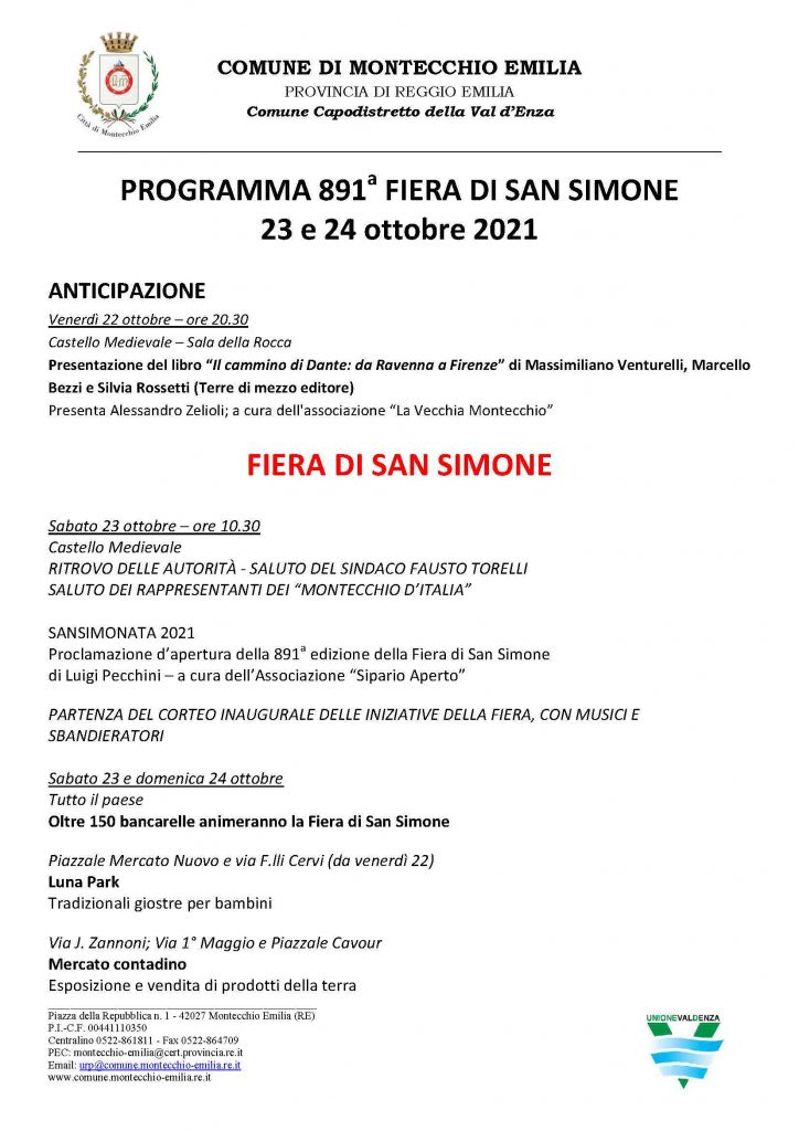 Programma San Simone 2021