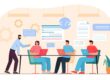 Software house: gruppo di lavoro in riunione